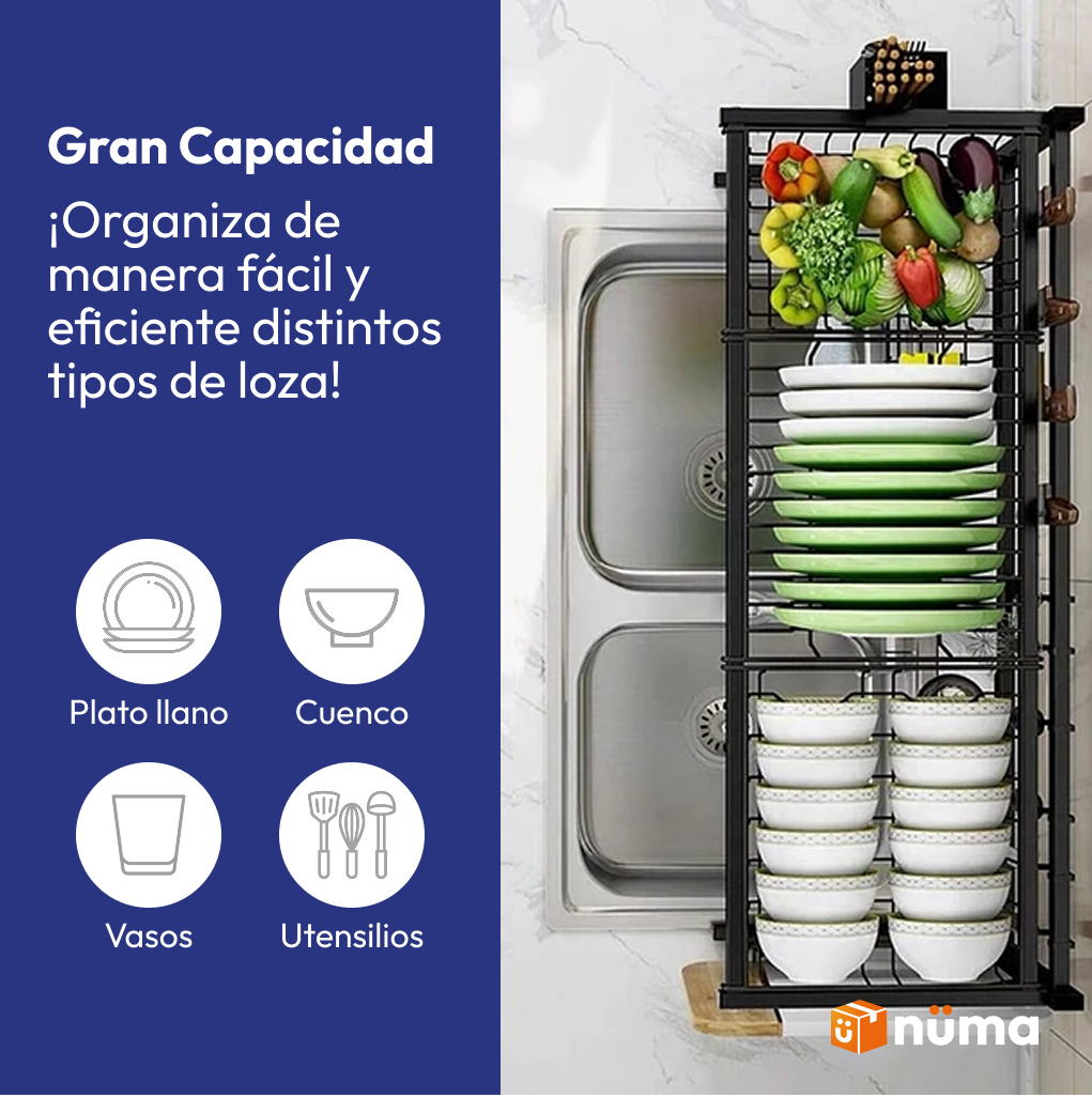 Secador Organizador de Platos 85CM
