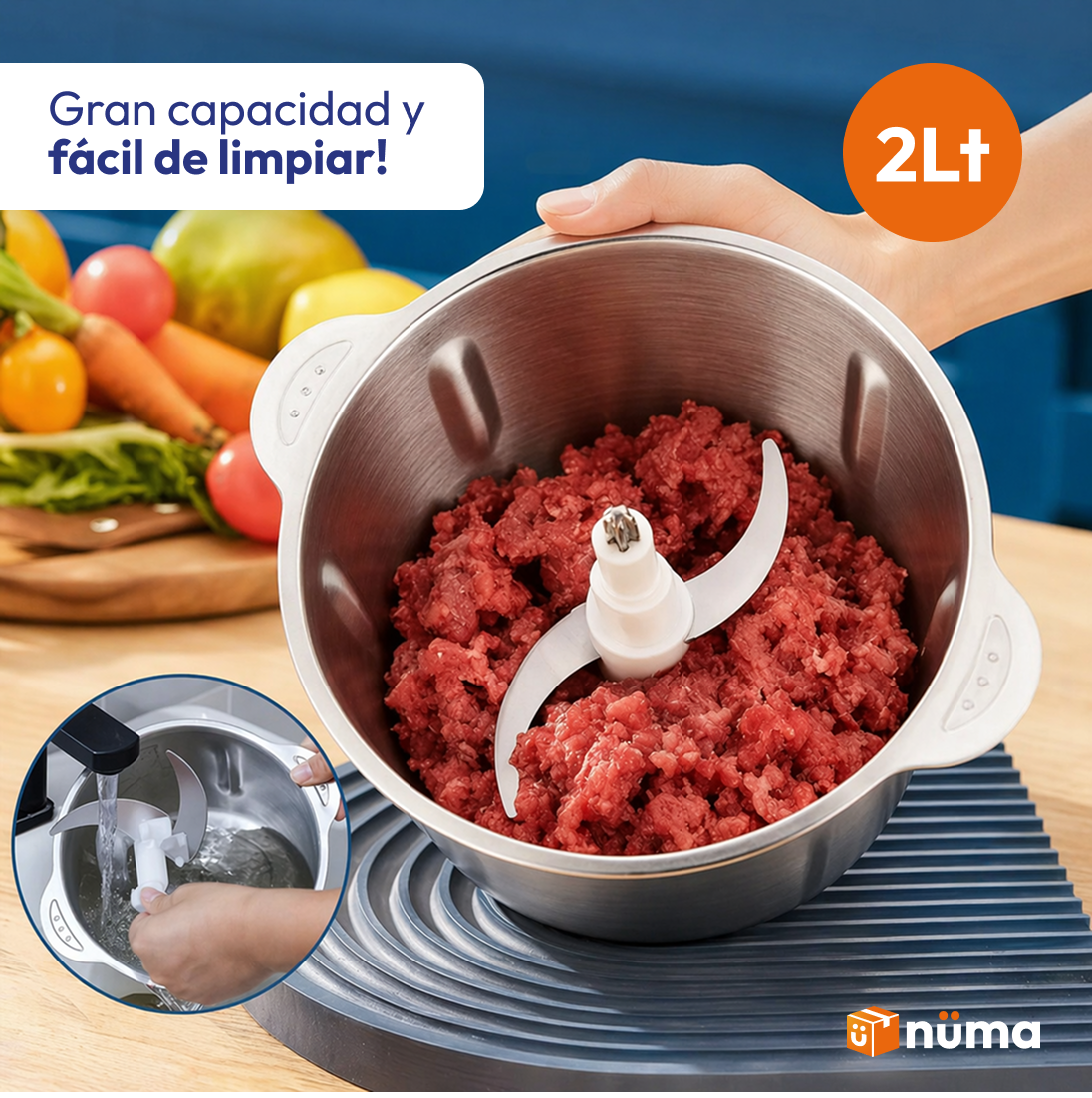 Picador de Alimentos Pro 2L